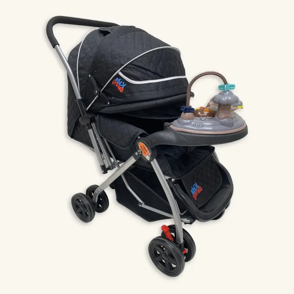 Coche Cuna Hongo Bebé Musical UV con Mango Reversible
