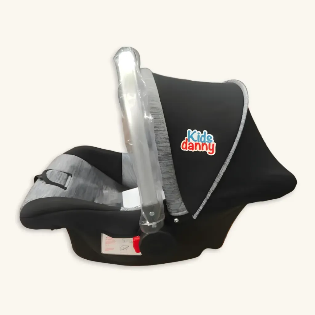 Moisés Portabebé 'Nido' con Mango de Aluminio y Mosquitero (Negro)