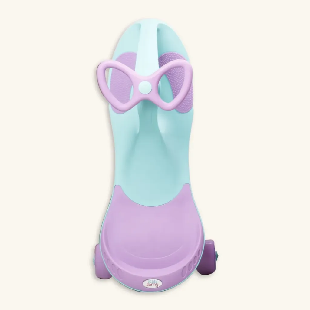 Rodador 'Mariposa' con Ruedas de Silicona Luminosas (Turquesa)