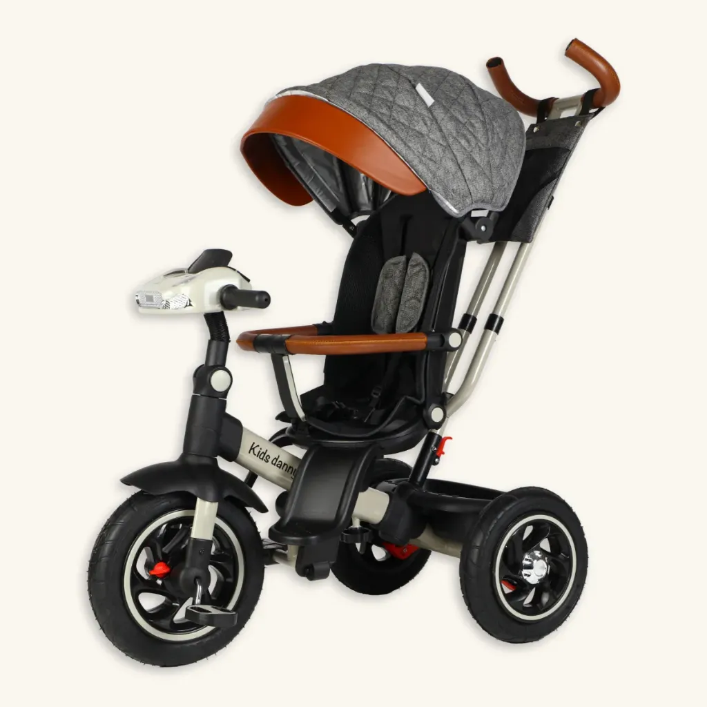 Triciclo Cuna 'Prestige' 5-en-1 con Asiento Giratorio 360°
