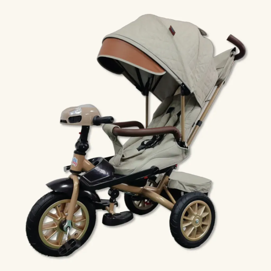 Triciclo Cuna 'Grand Prestige' 6-en-1 de Lujo con Asiento XL