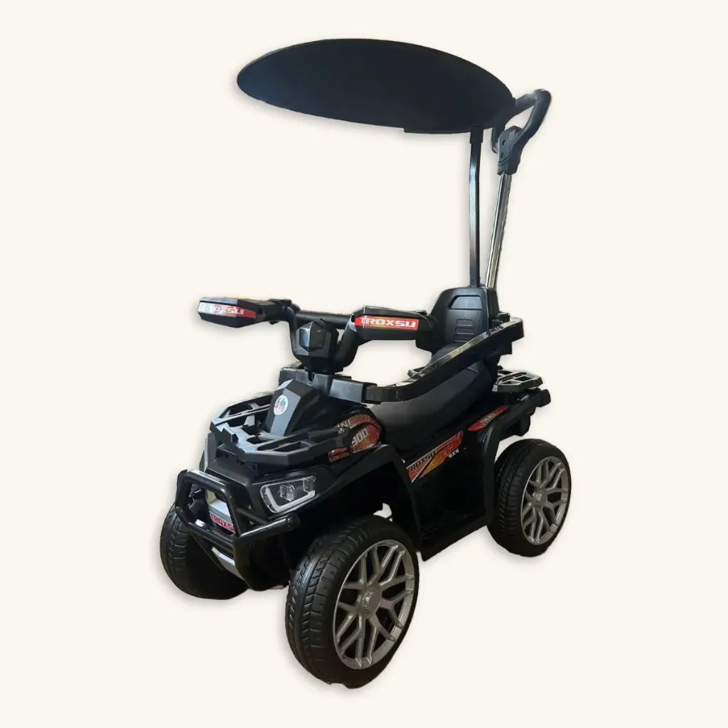 Correpasillos Buggy UTV 'Explorer' con Guiador y Ruedas de Goma (Negro)
