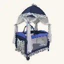 Cuna Corral 'Castillo' 3 en 1 con Arco de Juegos y Ruedas