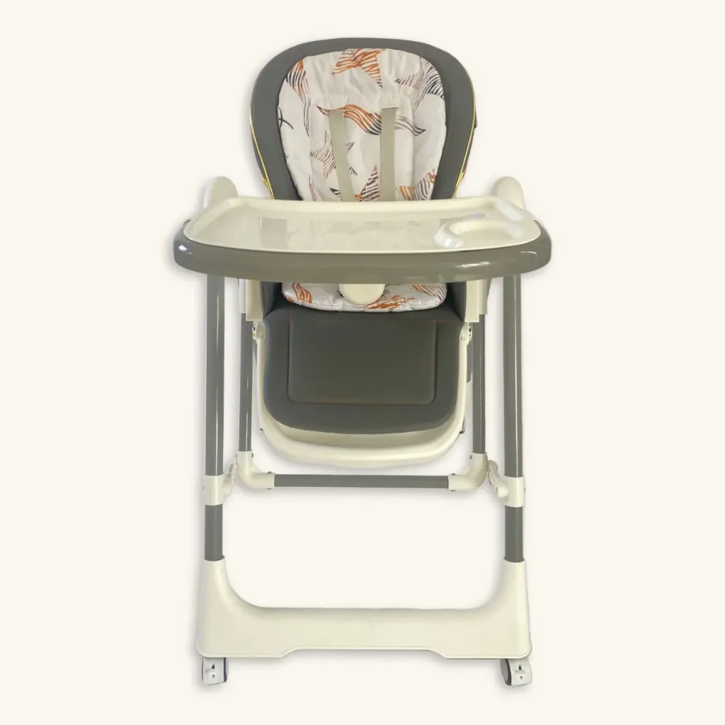 Silla de Comer y Mecedora Evolutiva 5 en 1 'Confort' Plegable (Gris)