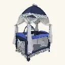 Cuna Corral 'Castillo' 3 en 1 con Arco de Juegos y Ruedas