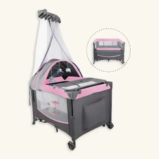 [P-03] Cuna Colecho y Mecedora 'Sweet Dreams' 6 en 1 con Cambiador