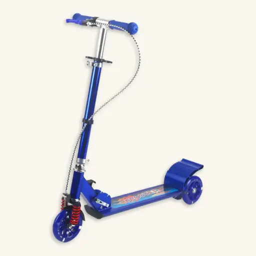 [808B] Scooter con Freno de Mano Ruedas Luminosas y Kit Protector