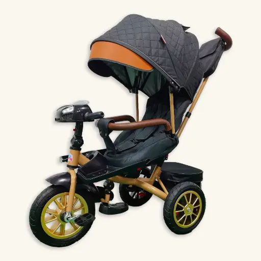 [6688] Triciclo Cuna Musical con USB y Ruedas de Goma (8 meses)